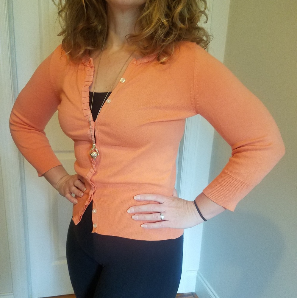 Coral Ribbon Trim Cardigan Limited